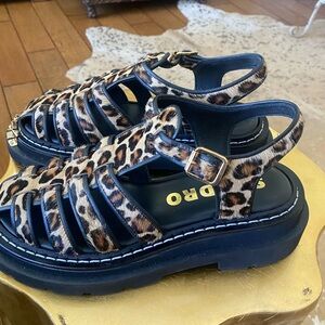 Sandro Marron Sandal